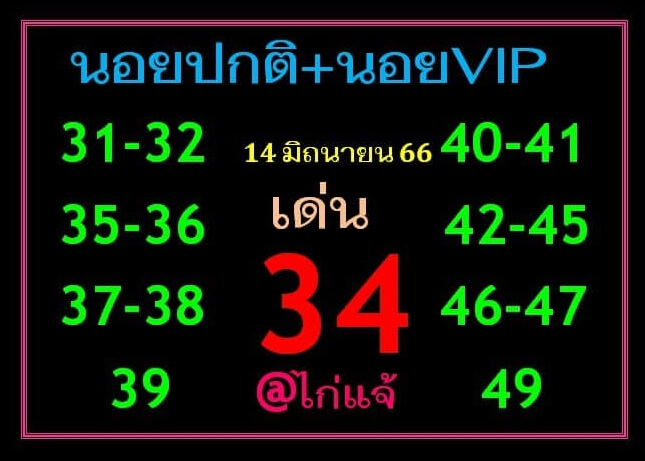 หวยฮานอย 14/6/66 ชุดที่ 3
