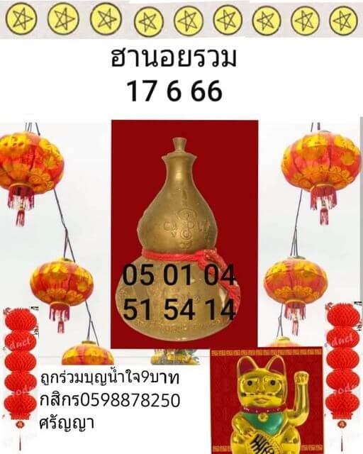 หวยฮานอย 17/6/66 ชุดที่ 7