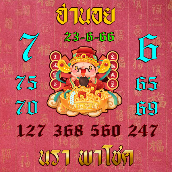 หวยฮานอย 23/6/66 ชุดที่ 7