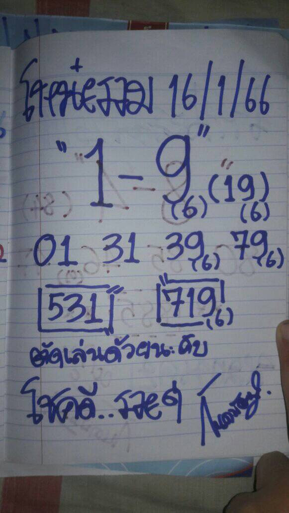 หวยฮานอย 16/1/67 ชุดที่ 3