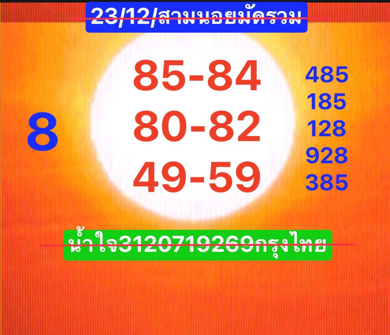 หวยฮานอย 23/12/67 ชุดที่ 6