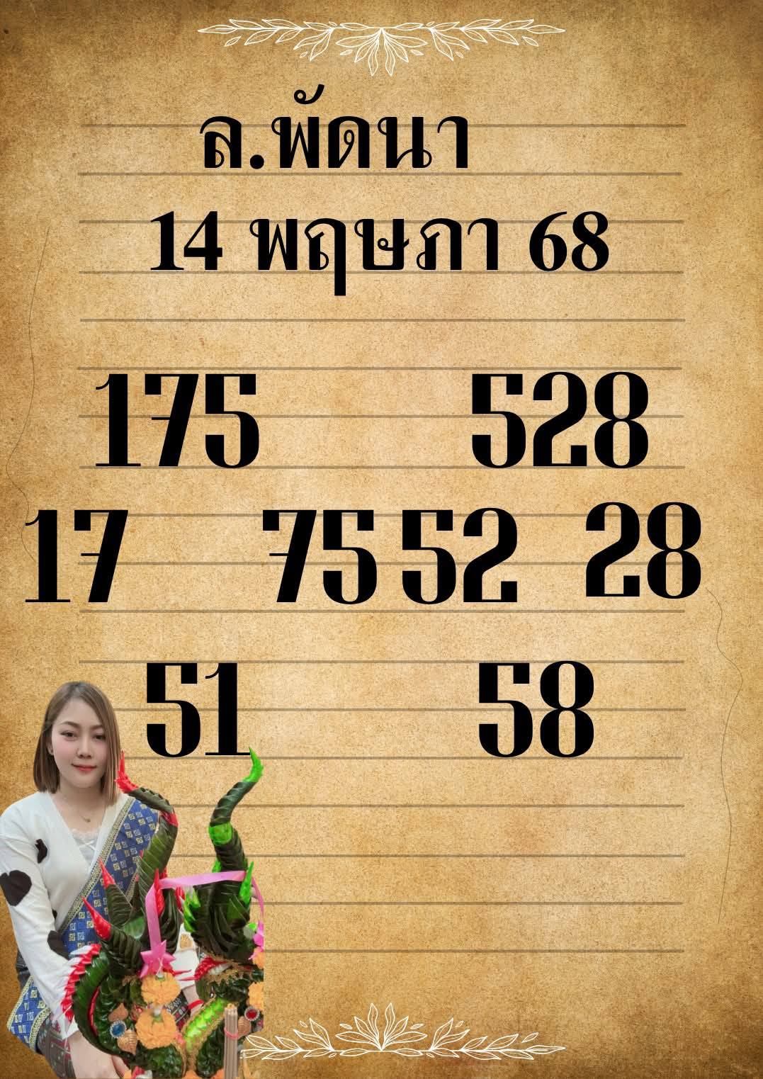 หวยลาว 14-5-68-6