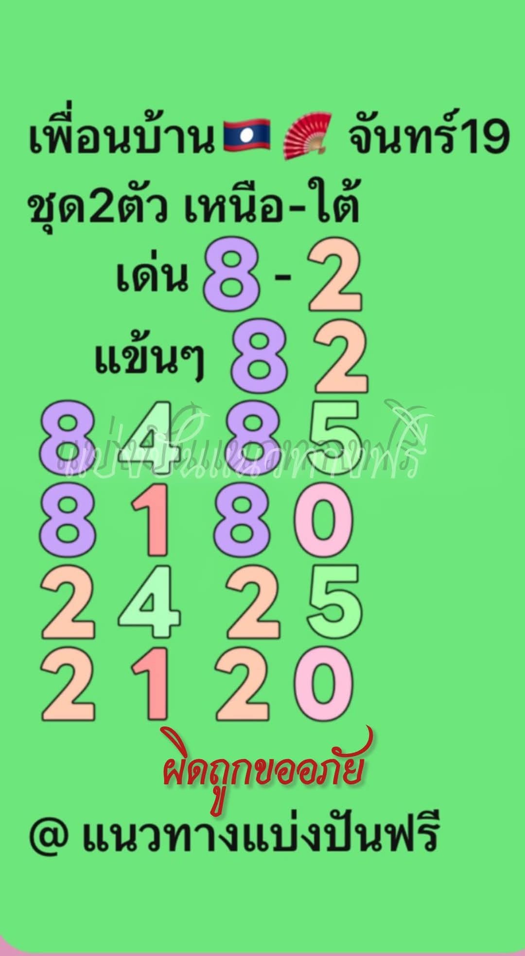 หวยลาว 19-5-68-3