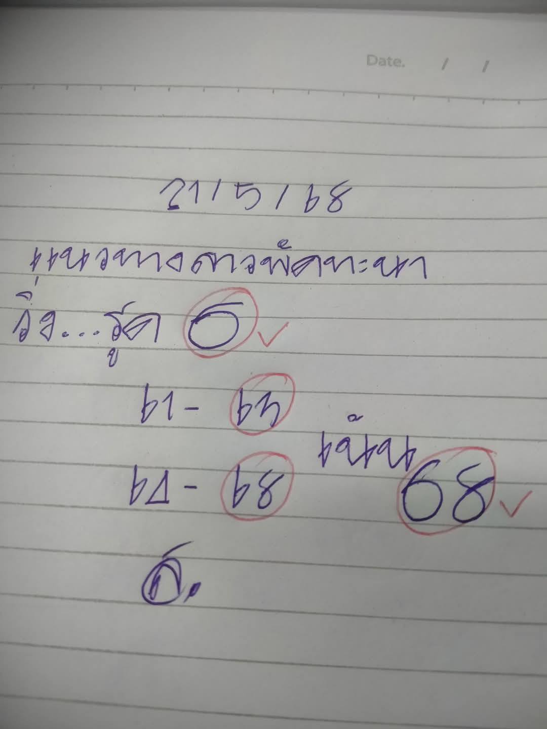หวยลาว 21-5-68-6