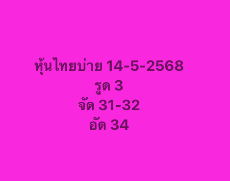 หวยหุ้น 14-5-68-10
