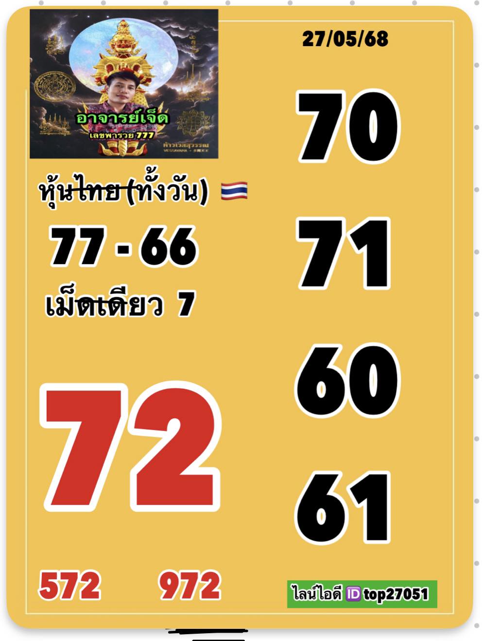 หวยหุ้น 27/5/68-4