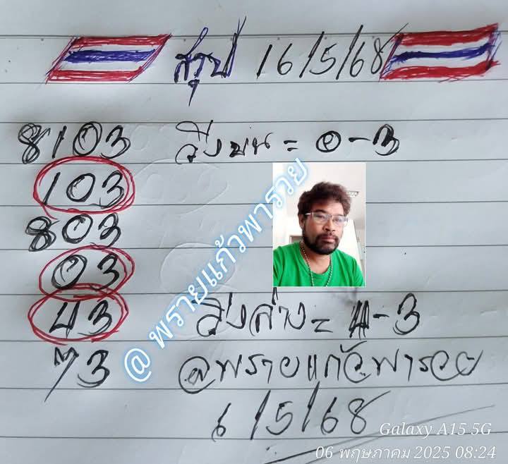 หวยพรายแก้วพารวย 16/2/68