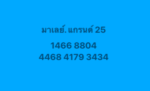หวยมาเลย์ 25/6/68-5