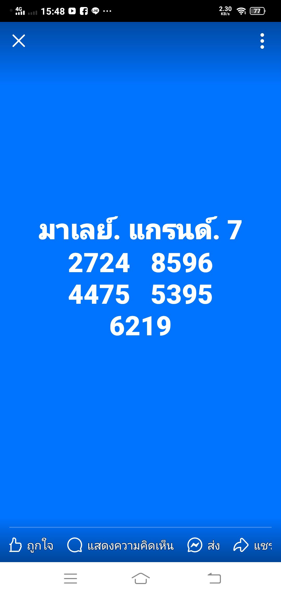 หวยมาเลย์ 7/6/68