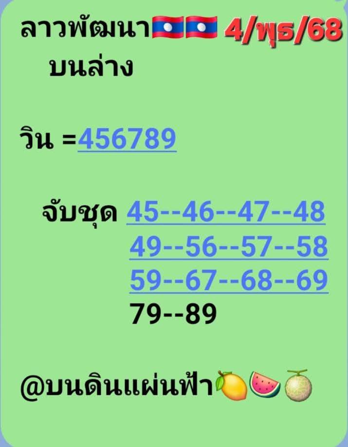 หวยลาว 4/6/68-2