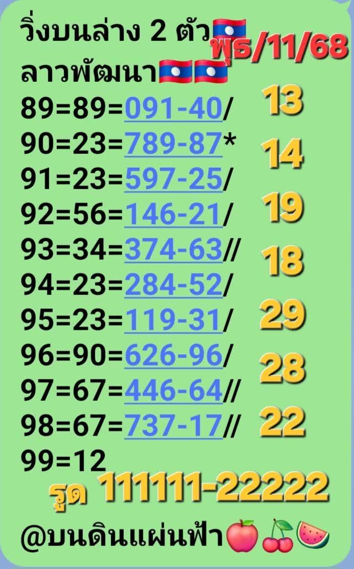หวยลาว-11-6-68