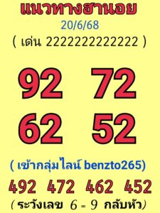 หวยฮานอย-20-06-68