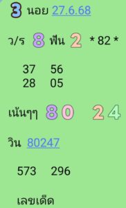 หวยฮานอย 27/6/68-3