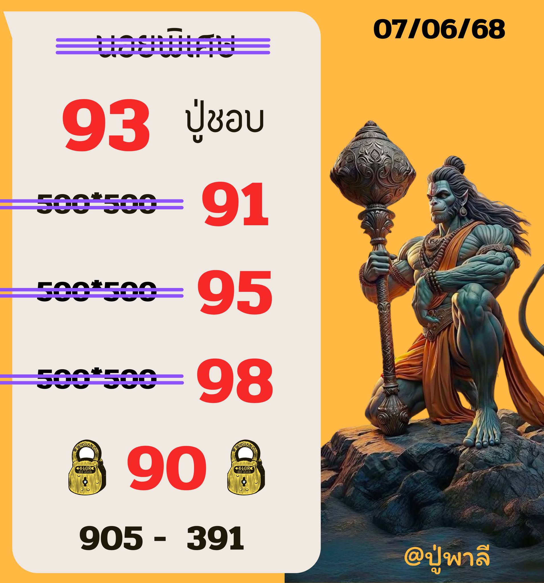 หวยฮานอย 7/6/68-4