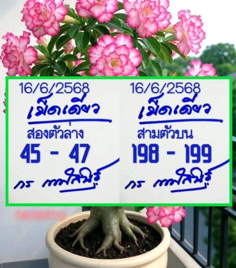 หวยกรกาฬสินธุ์ 16/6/68