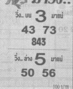 หวยม้าวิ่ง 1/7/68