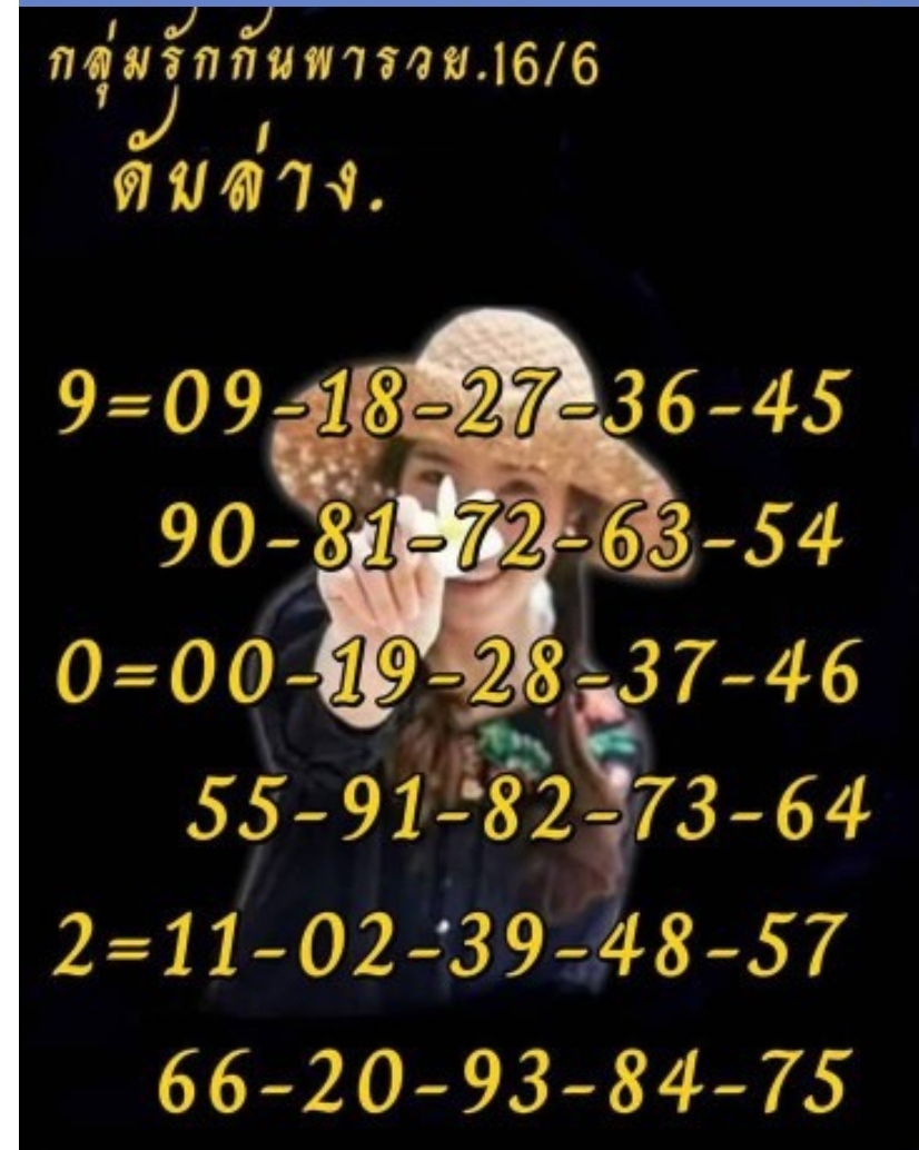 หวยกลุ่มรักกันพารวย 16/6/68