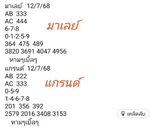 หวยมาเลย์-12-7-68