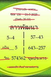 หวยลาว 21/7/68-3