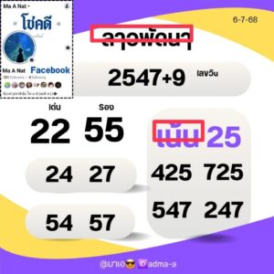 หวยลาว 7/7/68-4