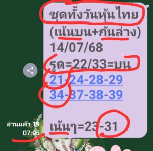หวยหุ้น 15/7/68-3