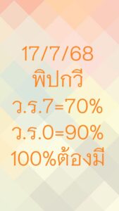 หวยฮานอย 17/7/68-8