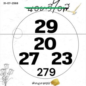 หวยฮานอย 31/7/68
