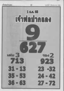 หวยเจ้าพ่อปากแดง 1/8/68