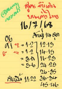 หวยอุดมศักดิ์ 16/7/68
