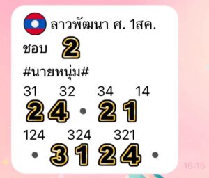 หวยลาว 1/8/68-2