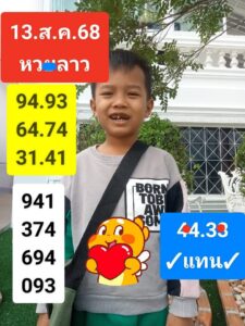 หวยลาว 13/8/68-2