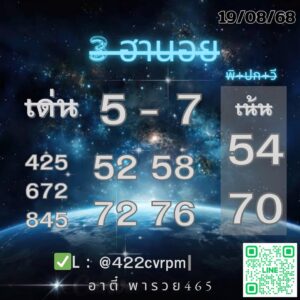 หวยฮานอย-19-8-68-10