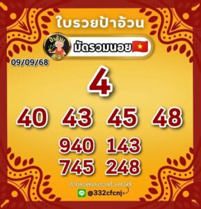 หวยฮานอย-09-09-68