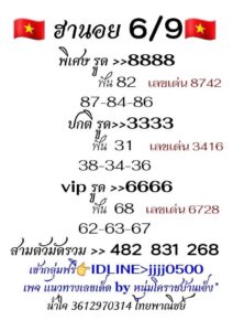 หวยฮานอย-6-9-68-10