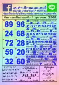 หวยแม่ทำเนียน 1/10/68