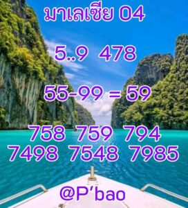 หวยมาเลย์ 4/10/68