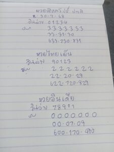 หวยหุ้น 30/9/68-4