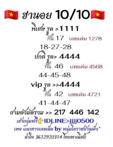 หวยฮานอย-10-10-68-7