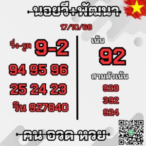 หวยฮานอย 17/10/68