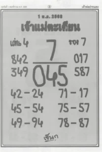 หวยเจ้าแม่ตะเคียน 1/11/68