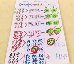 หวยจากใจชายคนหนึ่ง 1/12/68