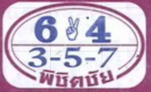 หวยพิชิตชัย 16/11/68
