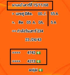 หวยมาเลย์-15-11-68