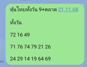 หวยหุ้น 20 11 68