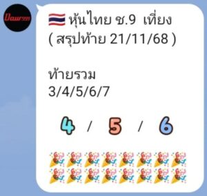 หวยหุ้น 21/11/68-2