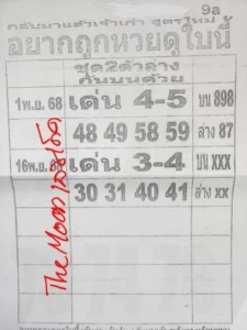 หวยอยากถูกหวย 16/11/68