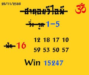 หวยฮานอย 28 11 68 5