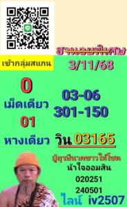 หวยฮานอย 3 11 68 8 1