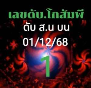 หวยโกสัมพี 1/12/68