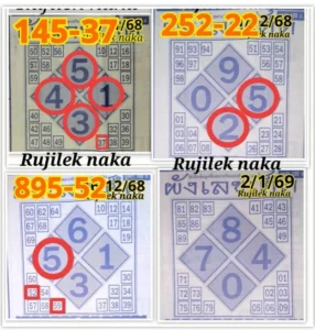 หวยผังเลขเด็ด 20/12/68